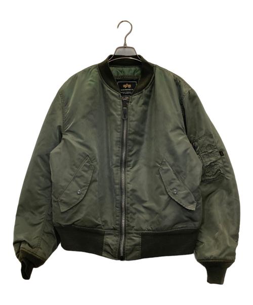 ALPHA（アルファ）ALPHA (アルファ) MA-1ジャケット オリーブ サイズ:Lの古着・服飾アイテム