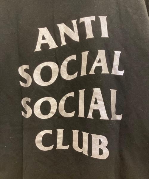 anti social social CLUB（アンチソーシャルソーシャルクラブ）ANTI SOCIAL SOCIAL CLUB (アンチソーシャルソーシャルクラブ) ロゴプリントパーカー ブラック サイズ:Ｍの古着・服飾アイテム