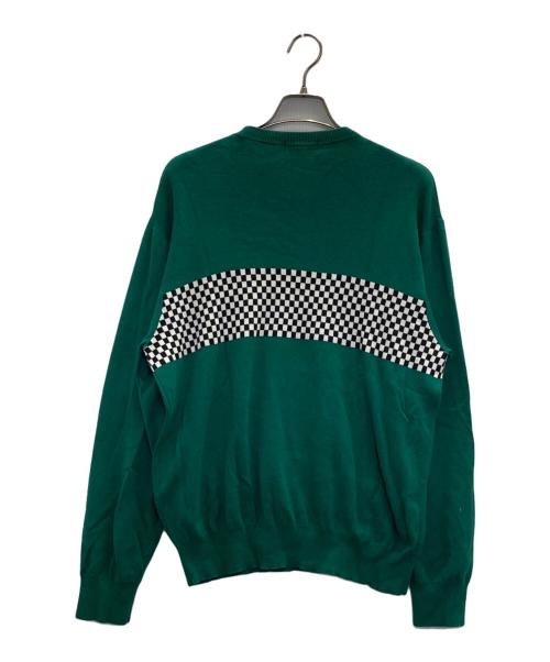 SUPREME（シュプリーム）Supreme (シュプリーム) 18SS Checkered Crewneck Sweater グリーン サイズ:Ｍの古着・服飾アイテム