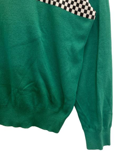 SUPREME（シュプリーム）Supreme (シュプリーム) 18SS Checkered Crewneck Sweater グリーン サイズ:Ｍの古着・服飾アイテム