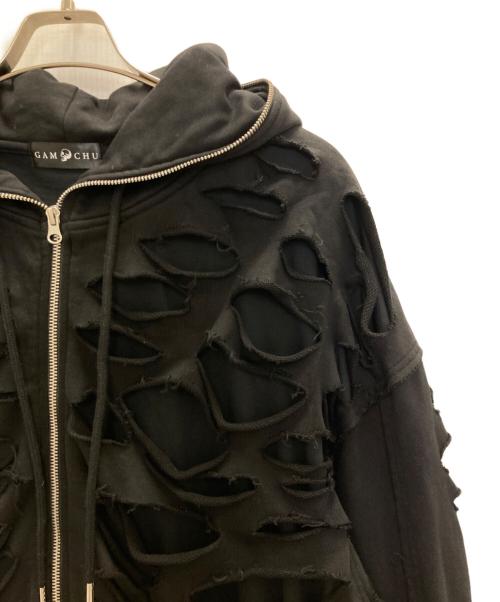 gamchu（ガムチュ）GAMCHU (ガムチュ) ジップパーカー ブラック サイズ:FREEの古着・服飾アイテム