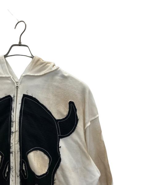 gamchu（ガムチュ）GAMCHU (ガムチュ) ジップパーカー ホワイト サイズ:FREEの古着・服飾アイテム