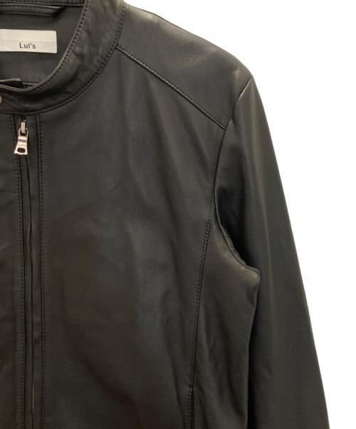 Lui's（ルイス）Lui's (ルイス) ラムレザージャケット ブラック サイズ:Lの古着・服飾アイテム