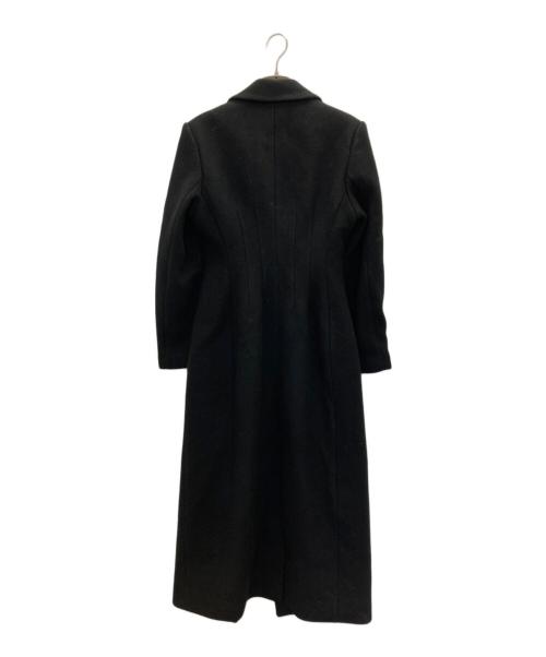 laube blanc（ローブブラン）laube blanc (ローブブラン) ベルテッドチェスターコート ブラック サイズ:FREEの古着・服飾アイテム