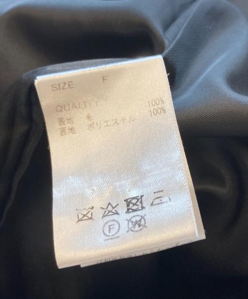 laube blanc（ローブブラン）laube blanc (ローブブラン) ベルテッドチェスターコート ブラック サイズ:FREEの古着・服飾アイテム