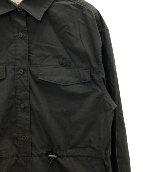 LACOSTE（ラコステ）LACOSTE (ラコステ) フラップポケットシャツドレス ブラック サイズ:34の古着・服飾アイテム