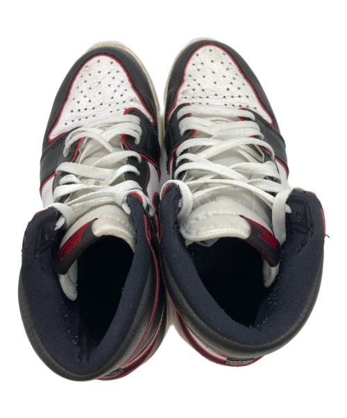 NIKE（ナイキ）NIKE (ナイキ) AIR JORDAN1 RETRO HIGH OG “BLOODLINE” ホワイト×ブラック サイズ:27.5㎝の古着・服飾アイテム