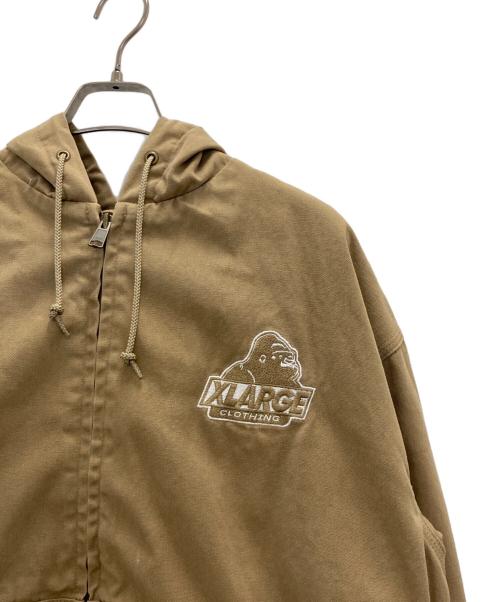 X-LARGE（エクストララージ）X-LARGE (エクストララージ) OLD OG HOODED WORK JACKET ベージュ サイズ:XLの古着・服飾アイテム