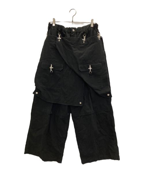 DANKE SCHON（ダンケ シェーン）Danke schon (ダンケ シェーン) カーゴパンツ ブラック サイズ:Sの古着・服飾アイテム