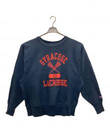 Champion REVERSE WEAVE（チャンピオン リバース ウィーブ）の古着「00S ロゴプリントスウェット」｜ネイビー