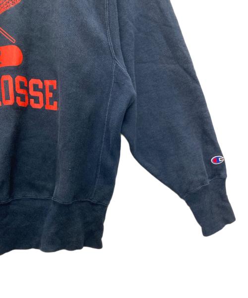 Champion REVERSE WEAVE（チャンピオン リバース ウィーブ）Champion REVERSE WEAVE (チャンピオン リバース ウィーブ) 00S ロゴプリントスウェット ネイビー サイズ:SIZE XLの古着・服飾アイテム