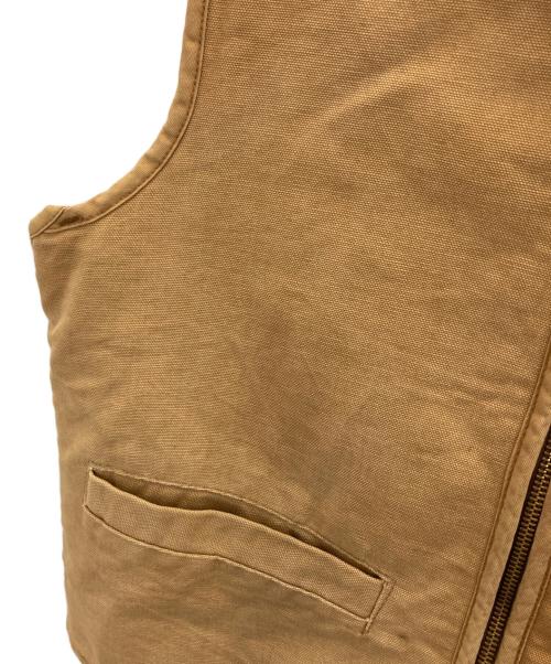 CarHartt（カーハート）CarHartt (カーハート) ダックべスト ブラウン サイズ:Ｍの古着・服飾アイテム