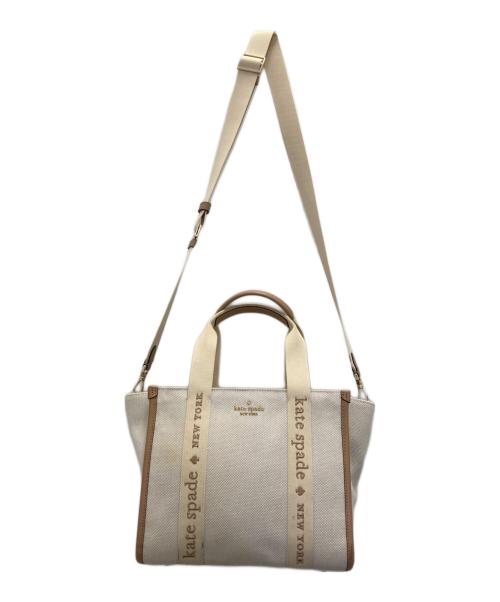 Kate Spade（ケイトスペード）Kate Spade (ケイトスペード) 2WAYバッグ ベージュの古着・服飾アイテム