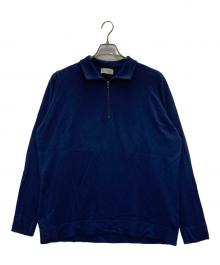 JOHN SMEDLEY（ジョンスメドレー）の古着「ハーフジップニット」｜ネイビー
