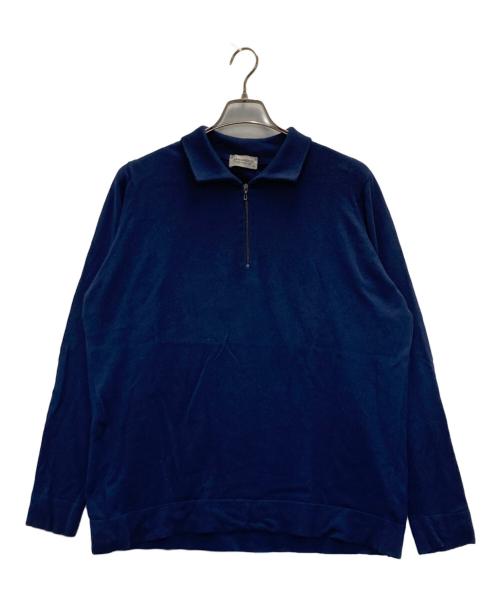 JOHN SMEDLEY（ジョンスメドレー）JOHN SMEDLEY (ジョンスメドレー) ハーフジップニット ネイビー サイズ:XXLの古着・服飾アイテム