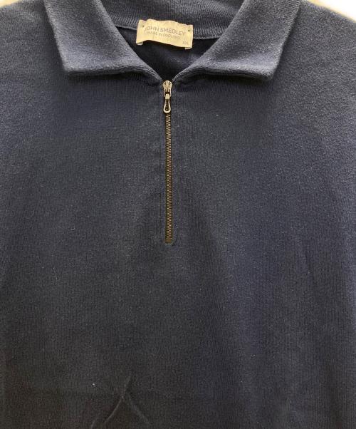 JOHN SMEDLEY（ジョンスメドレー）JOHN SMEDLEY (ジョンスメドレー) ハーフジップニット ネイビー サイズ:XXLの古着・服飾アイテム