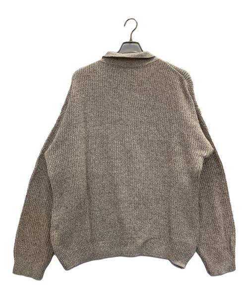 Eddie Bauer（エディーバウアー）Eddie Bauer (エディーバウアー) ポロニットセーター ベージュ サイズ:Mの古着・服飾アイテム