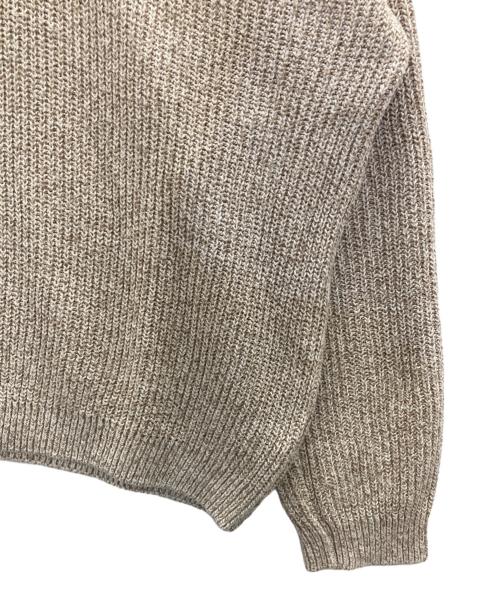 Eddie Bauer（エディーバウアー）Eddie Bauer (エディーバウアー) ポロニットセーター ベージュ サイズ:Mの古着・服飾アイテム