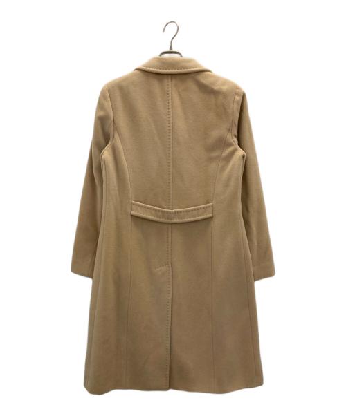 MAX&Co.（マックスアンドコー）MAX&Co. (マックスアンドコー) アンゴラ混チェスターコート ベージュ サイズ:42の古着・服飾アイテム