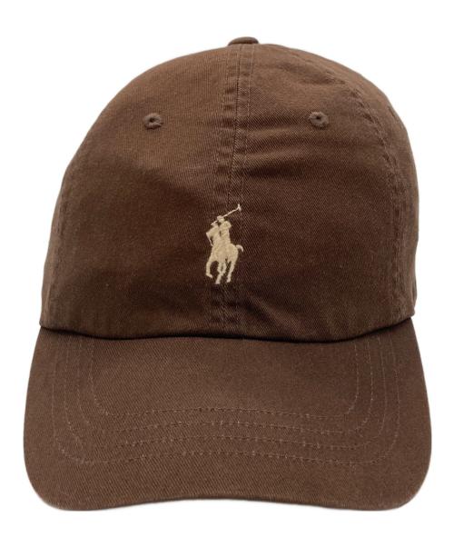 POLO RALPH LAUREN（ポロ・ラルフローレン）POLO RALPH LAUREN (ポロ・ラルフローレン) キャップ ブラウンの古着・服飾アイテム