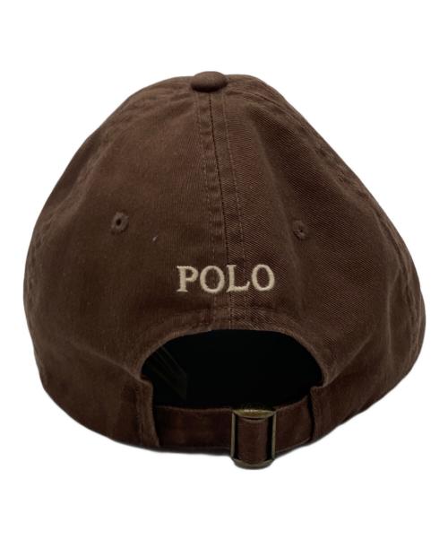 POLO RALPH LAUREN（ポロ・ラルフローレン）POLO RALPH LAUREN (ポロ・ラルフローレン) キャップ ブラウンの古着・服飾アイテム