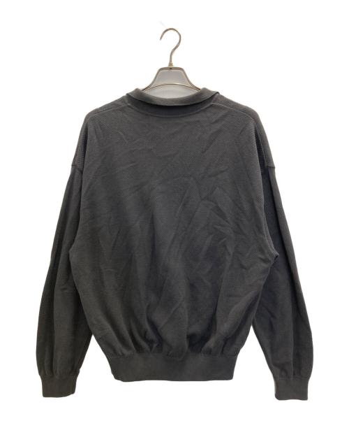 crepuscule（クレプスキュール）crepuscule (クレプスキュール) Moss Stitch Skipper グレー サイズ:Lの古着・服飾アイテム