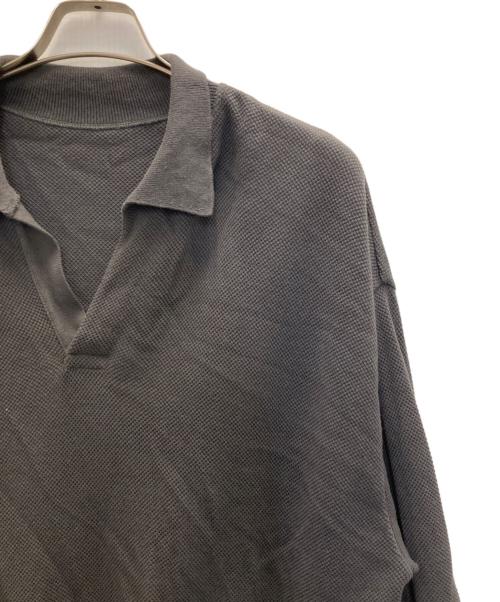 crepuscule（クレプスキュール）crepuscule (クレプスキュール) Moss Stitch Skipper グレー サイズ:Lの古着・服飾アイテム