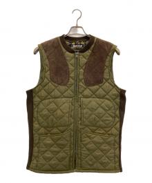 Barbour（バブアー）の古着「キルティングベスト」｜オリーブ