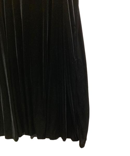 foufou（フーフー）foufou (フーフー) ノースリーブベロアワンピース ブラック サイズ:Sの古着・服飾アイテム