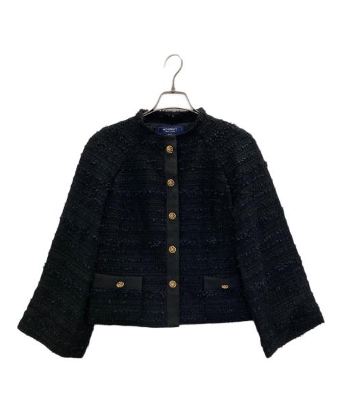 M'S GRACY（エムズグレイシー）M'S GRACY (エムズグレイシー) 金釦ツイードジャケット ブラック サイズ:38の古着・服飾アイテム