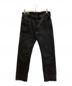 LEVI'S×EDIFICEリーバイス×エディフィス）の古着「別注 30周年記念 Big E  ブラック デニムパンツ」｜ブラック