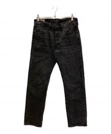 LEVI'S×EDIFICE（リーバイス×エディフィス）の古着「別注 30周年記念 Big E  ブラック デニムパンツ」｜ブラック