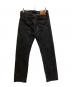 LEVI'S (リーバイス) EDIFICE (エディフィス) 別注 30周年記念 Big E  ブラック デニムパンツ ブラック サイズ:31：13000円