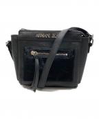 ARMANI JEANSアルマーニジーンズ）の古着「ハラコショルダーバッグ」｜ブラック