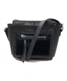 ARMANI JEANS（アルマーニジーンズ）の古着「ハラコショルダーバッグ」｜ブラック