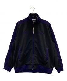 niko and×UMBRO（ニコアンド×アンブロ）の古着「トラックジャケット」｜グレー×パープル