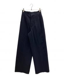 Snidel（スナイデル）の古着「ハイウエストストレートパンツ」｜ネイビー