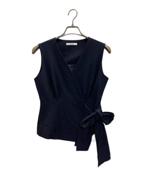 Snidel（スナイデル）Snidel (スナイデル) ペプラムベストトップス ネイビー サイズ:FREE 未使用品の古着・服飾アイテム