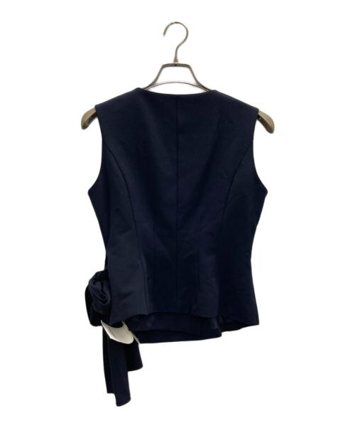 Snidel（スナイデル）Snidel (スナイデル) ペプラムベストトップス ネイビー サイズ:FREE 未使用品の古着・服飾アイテム