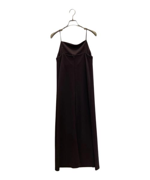 Whim Gazette（ウィムガゼット）Whim Gazette (ウィムガゼット) カットジョーゼットワンピース ブラウン サイズ:FREEの古着・服飾アイテム