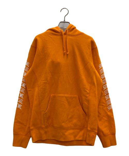 SUPREME（シュプリーム）SUPREME (シュプリーム) Sleeve Arc Hooded Sweatshirt オレンジ サイズ:Ｍの古着・服飾アイテム