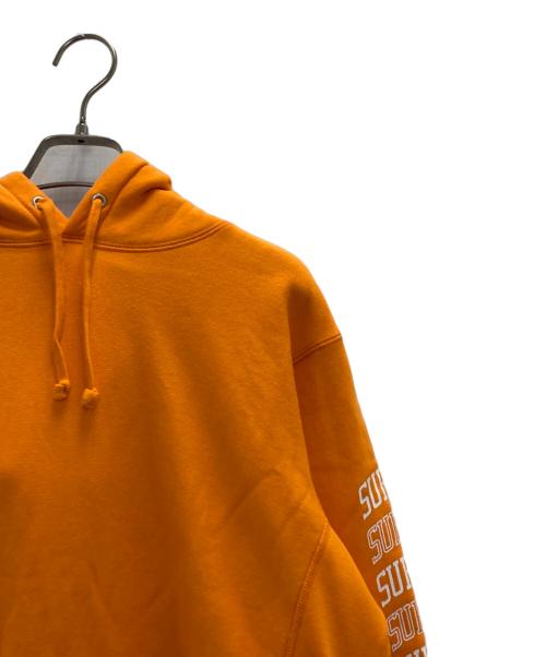 SUPREME（シュプリーム）SUPREME (シュプリーム) Sleeve Arc Hooded Sweatshirt オレンジ サイズ:Ｍの古着・服飾アイテム
