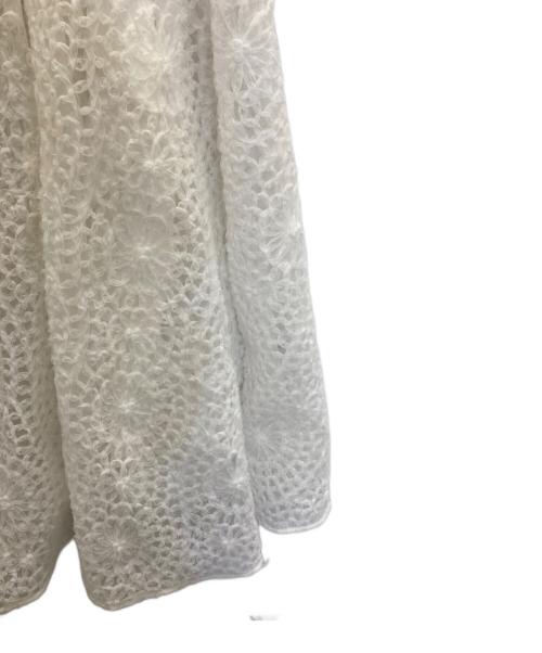 JENNE（ジェンヌ）JENNE (ジェンヌ) テープレースワンピース ホワイト サイズ:Ⅿの古着・服飾アイテム