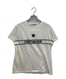 Christian Dior（クリスチャン ディオール）の古着「ロゴ エンブロイダリー半袖Tシャツ」｜ホワイト