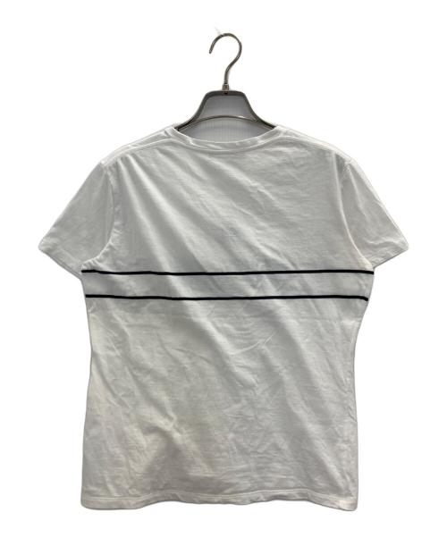 Christian Dior（クリスチャン ディオール）Christian Dior (クリスチャン ディオール) ロゴ エンブロイダリー半袖Tシャツ ホワイト サイズ:Lの古着・服飾アイテム