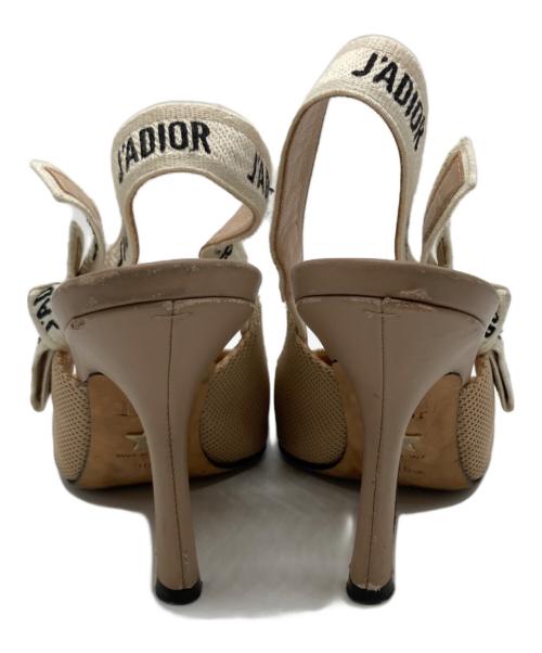 Christian Dior（クリスチャン ディオール）Christian Dior (クリスチャン ディオール) J'ADIOR スリングバックパンプス ベージュ サイズ:23㎝の古着・服飾アイテム