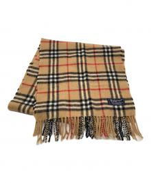 Burberry's（バーバリーズ）の古着「ノバチェックマフラー」｜ベージュ