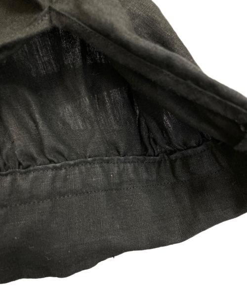 SCYE（サイ）SCYE (サイ) リネン ピンタックブラウス ブラック サイズ:38の古着・服飾アイテム