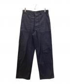 HYKEハイク）の古着「BACK SATIN BAKER PANTS」｜ネイビー
