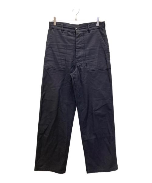 HYKE（ハイク）HYKE (ハイク) BACK SATIN BAKER PANTS ネイビー サイズ:5の古着・服飾アイテム